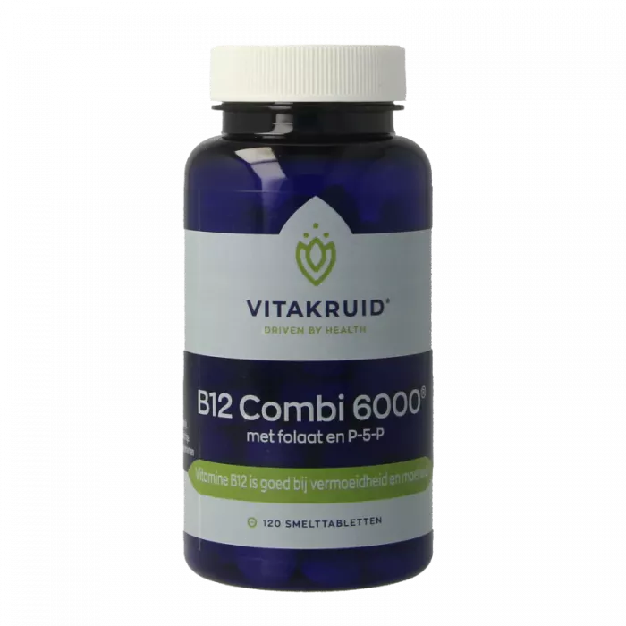 Vitakruid Methyl 3000 en Adenosyl 3000 Combi Vitamine B12 met Foliumzuur